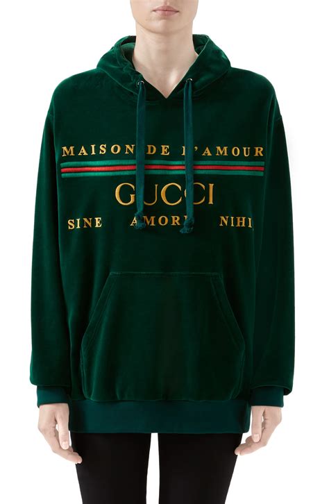 gucci sweatshirt womens cheap|gucci velour sweatsuit.